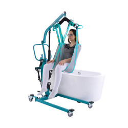 Podnośnik pacjenta AKS FOLDO  - wannowy, obrotowe ramię.