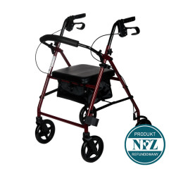 Reha Fund RF-610 – chodzik z siedziskiem, hamulcami i torbą na zakupy