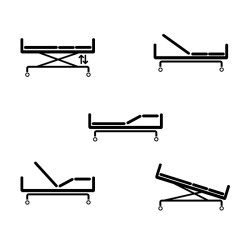 Burmeier Dali II – elektryczne łóżko rehabilitacyjne 90×200 cm