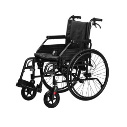 Wózek inwalidzki aluminiowy Reha Fund RF-21 Optima czarny