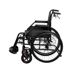 Wózek inwalidzki aluminiowy Reha Fund RF-21 Optima widok z boku