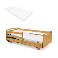 Łóżko rehabilitacyjne elektryczne Stiegelmeyer Elvido Brevo z materacem piankowym