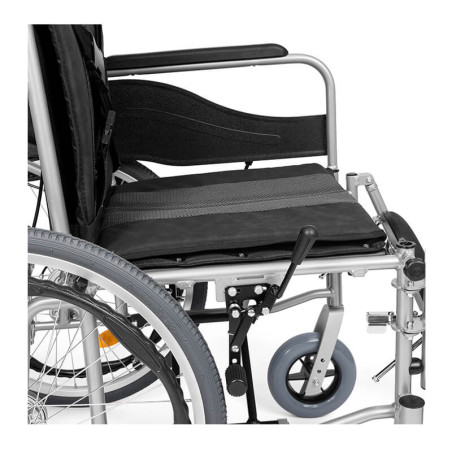 Aluminiowy wózek inwalidzki stabilizujący plecy i głowę Timago Stable-Tim ALH008 siedzisko